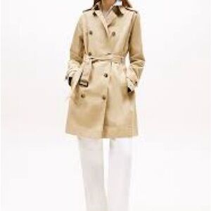 Zara Basic small trench beige coat
